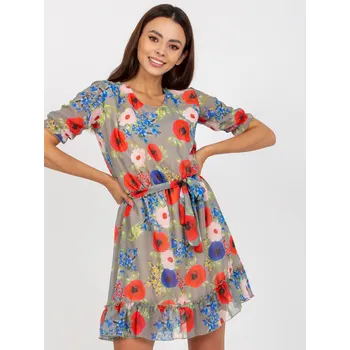 Dámské šaty Šaty LK SK 507626.70 khaki 38