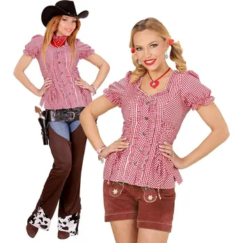 Karnevalový kostým Kostkovaná blůza - L