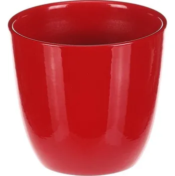Obal na květináč Obal na květiny - terakota, pr. 10 cm, barva červená