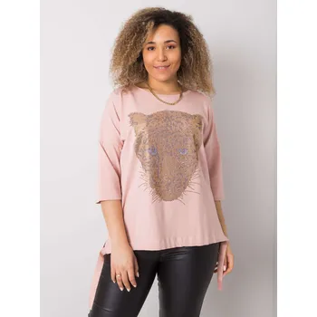 Dámská košile Halenka RV BZ 6375.09P světle růžová S/M