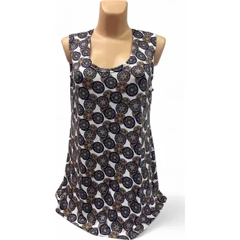 Top ALICA, Barva Modrá, Velikost XXXXL58, Materiál 96% Viskoza 4% Lycra