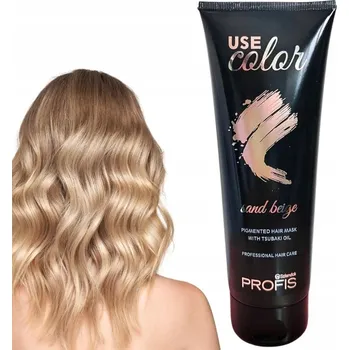 Vlasová regenerace PROFIS USE COLOR vyživující maska pro oživení barvy s pigmentem 300 ml | Pískově Béžová