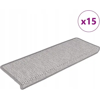 Nášlap na schod Univerzální schodové Podložky VidaXL , délka 65 cm, tloušťka 1 mm