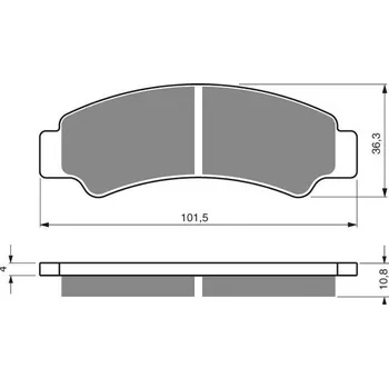 Brzdová destička Brzdové destičky GOLDFREN 389 S3