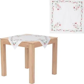 ubrus Ubrus,máky v růžových barvách, 80x80cm, 100% polyester.