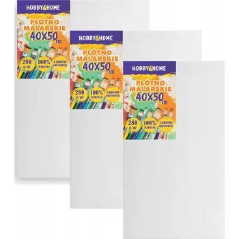 Malířské plátno Malířské Malířské Plátno 40 cm x 50 cm Hobby&home 3 ks