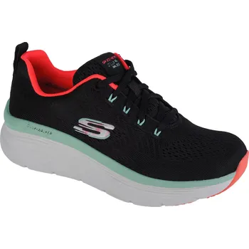 Dámské tenisky Černé sportovní tenisky Skechers D'Lux Walker - Fresh Finesse 149368-BKMN Velikost: 41