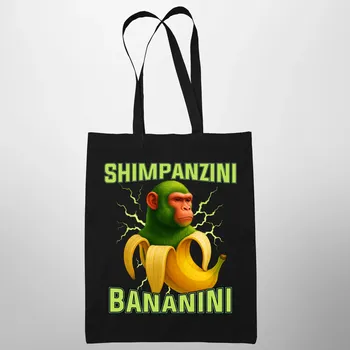 Žertovný předmět Shimpanzini bananini - Italian Brainrot - taška s potiskem