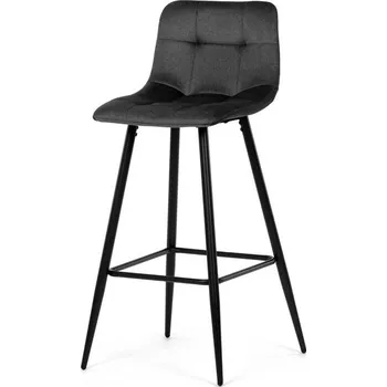 Barová židle Nábytek PEGAS s.r.o. Barová židle, šedá, látka,AUB-X7015 GREY2