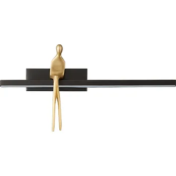 Nástěnné svítidlo Moderní LED nástěnné svítidlo AMICI černé 31 cm Step into Design do obýváku a ložnice