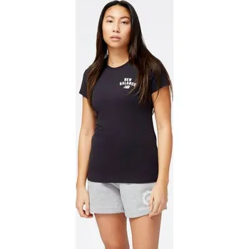 Krátké dámské tričko New Balance s logem, S i476_43710651