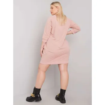 Dámské šaty Šaty RV SK 6847.59P světle růžová jedna velikost