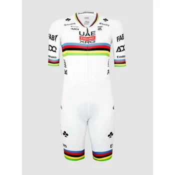 cyklistický dres PISSEI Cyklistická kombinéza - TADEJ POGACAR WORLD CHAMP ROAD - bílá L