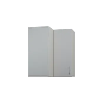 Koupelnový nábytek KHR - 50 horní skříňka, 1-dveřová, rohová, levá, 730x600x600, šedá