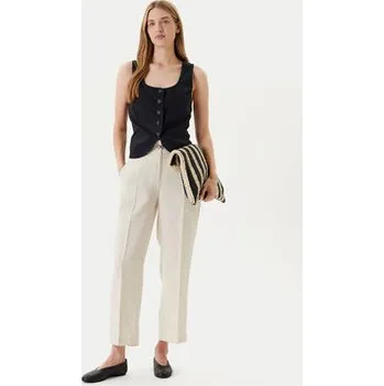 Dámské kalhoty United Colors Of Benetton Kalhoty z materiálu 4AGHDF06R Béžová Straight Fit 42