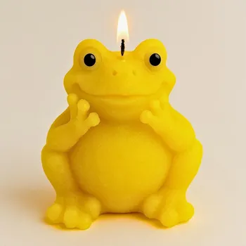 Svíčka Vonná svíčka Žába Ropucha | 50 g | Svíčkománie3D | Barva: Žlutá