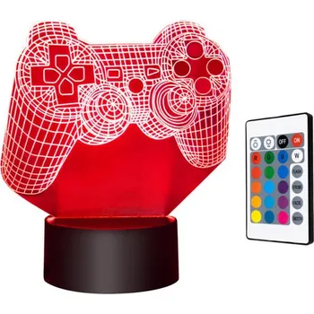 Lampička LED lampa "GAMER" s dálkovým ovládáním