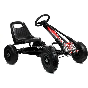 malá motorka LEAN CARS A-15 Go-Cart Černá pumpovaná kola