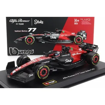 autíčko Model Alfa Romeo F1 C43 BBurago #77 Valtteri Bottas 2023 1:43 Signature