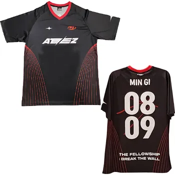 Fotbalové tričko Ateez – unisex, kulatý výstřih, módní styl Velikost: 4XL, Barva (Varianta): 809