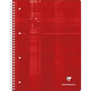 Blok Zápisník s kroužkovou vazbou,CLAIREFONTAINE, A4+, 80 listů, čtvereček 5x5, bez o