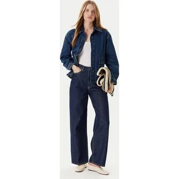 Pánská větrovka United Colors Of Benetton Jeansová bunda 296XDN07R Tmavomodrá Relaxed Fit XL