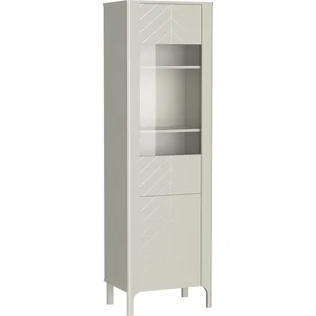 Komoda Vitrína na nohách 1D KENORA kašmír