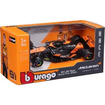 autíčko Model McLaren F1 MCL38 BBurago #81 Oscar Piastri 2024 1:43