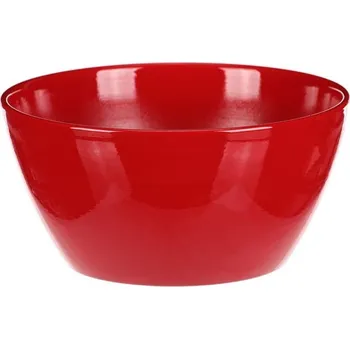 Stojan na květiny Obal na květiny - terakota, pr. 25 cm, barva červená