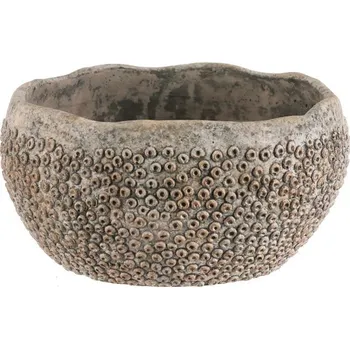 Obal na květináč Obal na květiny - nízký, střední vel., beton, šedá barva