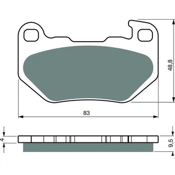 Brzda pro motocykl GOLDFREN Brzdové destičky GOLDFREN 445 S3