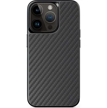 Telefonní příslušenství Epico Mag+ Hybrid Carbon Case - MagSafe compatible iPhone 15 Pro - černá