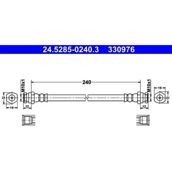 Brzdová hadice Brzdová hadice ATE 24.5285-0240.3