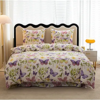 Povlečení Povlečení z mikrovlákna SPRING WINGS, krémové Rozměr povlečení: 70 x 80 cm | 140 x 200 cm