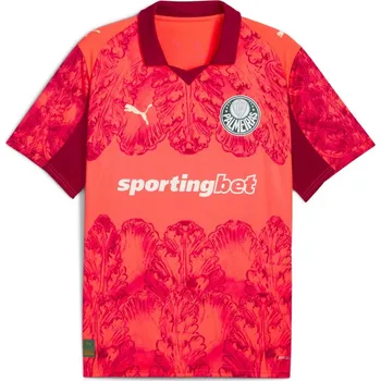 Chlapecké tričko Puma Palmeiras Club World Cup Goalkeeper Shirt 2025 2026 Juniors Glowing Red 11-12 let