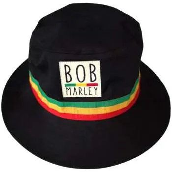 Čepice Merch Bob Marley & The Wailers: Bob Marley Unisex Bucket Hat: Tricolor Stripes (small/medium) Small/Medium
