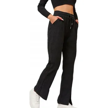 Dámské kalhoty OVN2425 ČERNÉ DÁMSKÉ KALHOTY LÁTKOVÉ S/M - 37