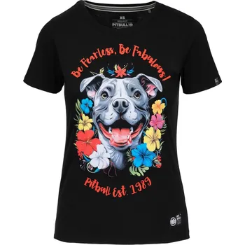 PitBull West Coast - dámské triko HAPPY PIT 2 černé velikost: XS