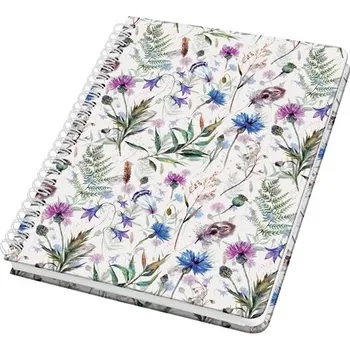 Blok Karton PP Blok Sigel Meadow flowers A5, 60 listů, tečkovaný