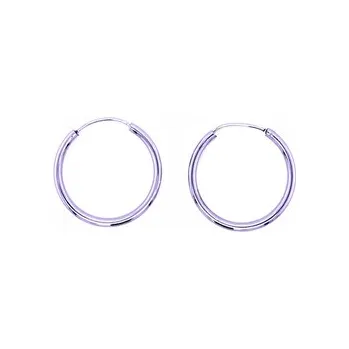 Náušnice Klasické stříbrné naušnice kruhy 45 mm