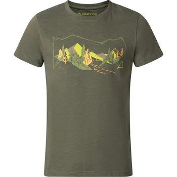 Alpine Pro Bolen Pánské sportovní triko MTSE901 rifle green XXXL