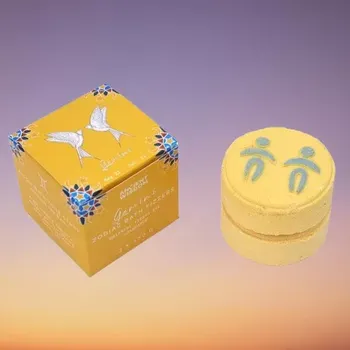 Dárková krabička Znamení zvěrokruhu Blíženci s horoskopem, šumivé bomby – dárková krabička 2 ks