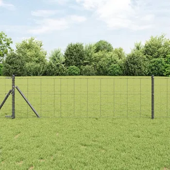 Plot zahrada-XL Euro plot s 13 sloupky 0.4x25 m pozinkovaná ocel šedá 3350421