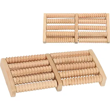 Dřevěná masážní podložka na nohy Akupresura MAS-ROLL