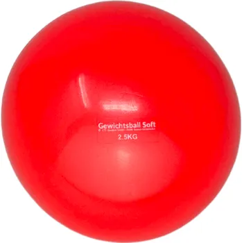 Gumový zátěžový míč - červený 2,5kg