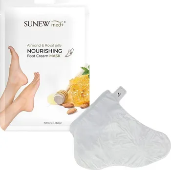 Kosmetika na nohy Sunewmed+ - Maska na nohy se sladkým mandlovým olejem a mateří kašičkou Hydratační masky unisex