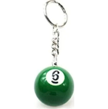 Kulečníková klíčenka &quot;6&quot; malá