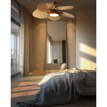 Domácí ventilátor Stropní ventilátor s osvětlením zlatý kov nastavitelná rychlost otáčení časovač barvy světla s dálkovým ovládáním glamour style orientální Beliani