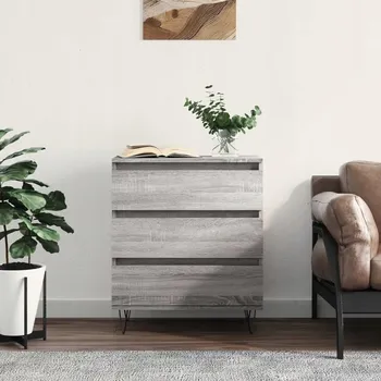 Komoda VidaXL Komoda, šedá dub sonoma, 60x35x70 cm