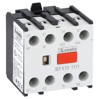 Stykač LOVATO Kontakty BFX101111 1NO+1NC+1EM+1LB pom. BFX101111